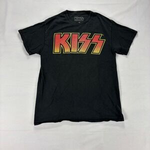 KISS Band T Shirt Mens Size‎ Medium Black Graphic Rock Concert Tee